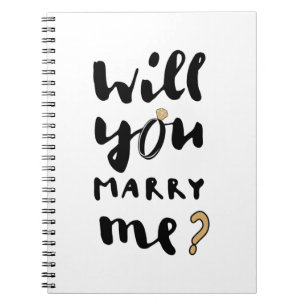 Wil je met me trouwen? notitieboek