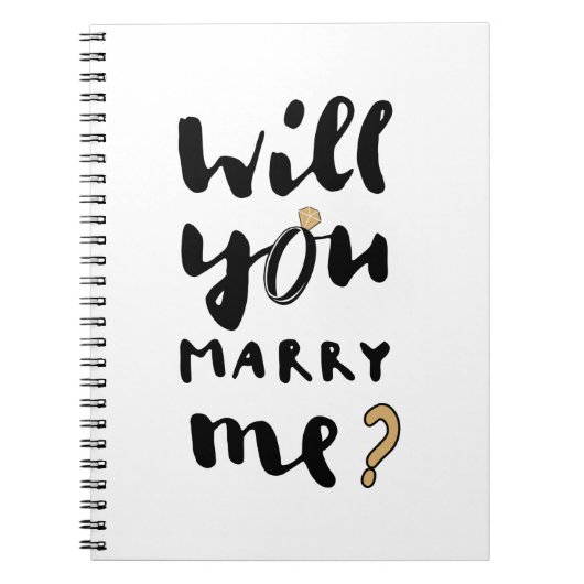 Wil je met me trouwen? notitieboek (Voorkant)