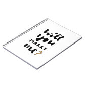 Wil je met me trouwen? notitieboek (Linkerzijde)