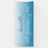 Wil je met me trouwen, Ombre Spandoek (Verticaal)