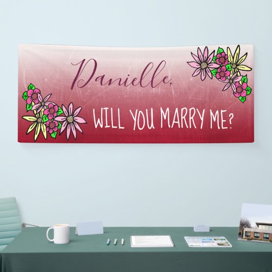 Wil je met me trouwen, Ombre Spandoek (Beurs)