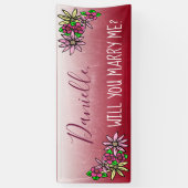 Wil je met me trouwen, Ombre Spandoek (Verticaal)