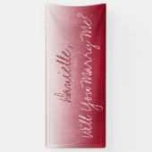 Wil je met me trouwen, Ombre Spandoek (Verticaal)