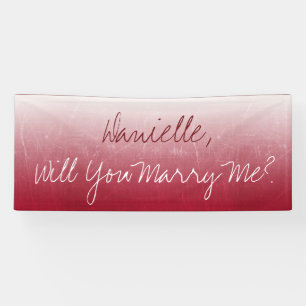 Wil je met me trouwen, Ombre Spandoek