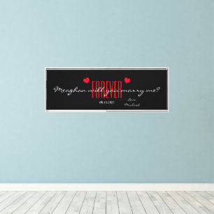 Wil je met me trouwen op bruiloften canvas? canvas afdruk