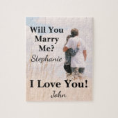Wil je met me trouwen op een foto? legpuzzel (Verticaal)