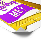 Wil je met me trouwen plastic bord  poster (Hoek)