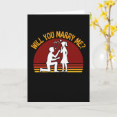 Wil je met me trouwen Pop de vraag Kaart (Gele Bloem)