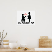 Wil je met me trouwen? poster (Keuken)