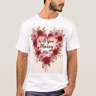 Wil je met me trouwen? Romantisch voorstel T-shirt