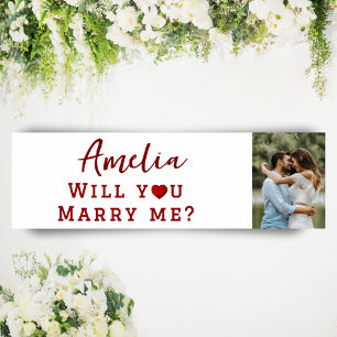 Wil je met me trouwen Romantische Trouwfoto Poster