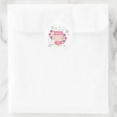 wil je met me trouwen ronde sticker (Tas)