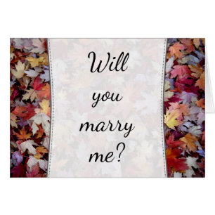 "Wil je met me trouwen?" + Rustic Fallen Autumn Le