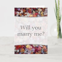 "Wil je met me trouwen?" + Rustic Fallen Autumn Le