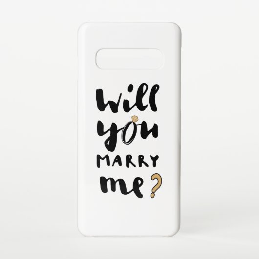 Wil je met me trouwen? samsung galaxy hoesje (Achterkant)
