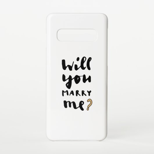 Wil je met me trouwen? samsung galaxy hoesje (Achterkant)