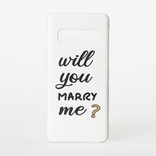 Wil je met me trouwen? samsung galaxy hoesje (Achterkant)