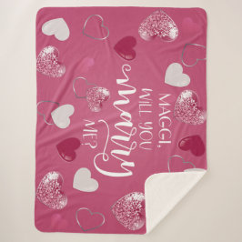 Wil je met me trouwen Script & Custom Sherpa Deken