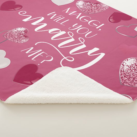 Wil je met me trouwen Script & Custom Sherpa Deken (3/4)