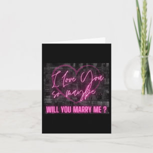 Wil je met me trouwen Shirt Surprise Love Fiance B Kaart