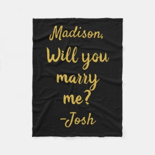 Wil je met me trouwen Sign Wedding Proposal Decora Fleece Deken