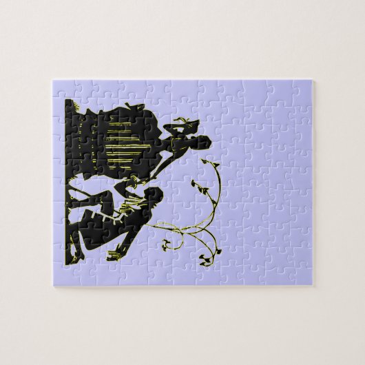 "Wil je met me trouwen?" Silhouette Legpuzzel (Horizontaal)