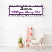 Wil je met me trouwen, Silver Hearts? Spandoek (Insitu)