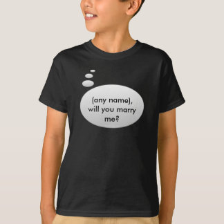 Wil je met me trouwen? Sjabloon shirt