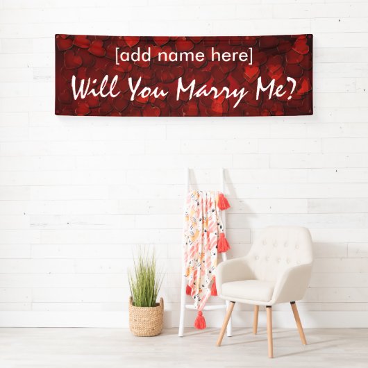 Wil je met me trouwen? spandoek (Insitu)