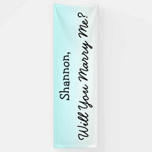 Wil je met me trouwen? spandoek (Verticaal)