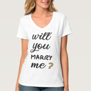 Wil je met me trouwen? t-shirt