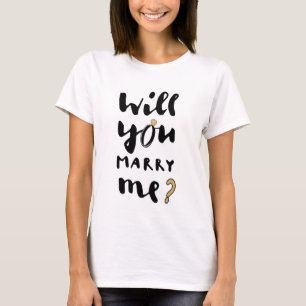 Wil je met me trouwen t-shirt