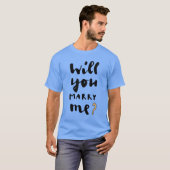 Wil je met me trouwen? t-shirt (Voorkant volledig)