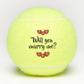 Wil je met me trouwen? tennisballen van dalDesignN (Voorkant)