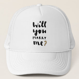Wil je met me trouwen? trucker pet