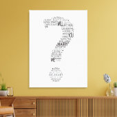 Wil je met me trouwen typografie? canvas afdruk (Insitu (Woonkamer))