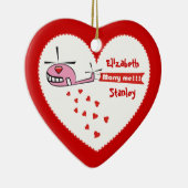 Wil je met me trouwen? Valentijnse helikopterliefd Keramisch Ornament (Rechts)