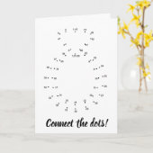 Wil je met me trouwen? Verbind de stippen! Kaart (Gele Bloem)