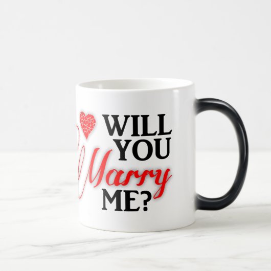 Wil je met me trouwen? Verrassend Magische Mok (Rechts)
