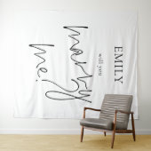 Wil je met me trouwen Verrassingsvoorstel Teken Wandkleed (In Situ (horizontaal))