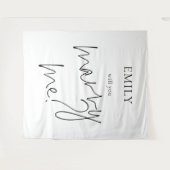 Wil je met me trouwen Verrassingsvoorstel Teken Wandkleed (Voorkant (horizontaal))