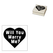 Wil je met me trouwen? voorstel rubberstempel (Gestempeld)