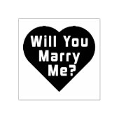 Wil je met me trouwen? voorstel rubberstempel (Afrduk)