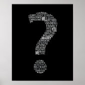 Wil je met me trouwen Word Cloud Poster? Poster (Voorkant)