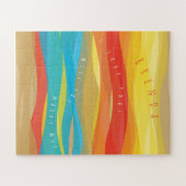 Wil je met me trouwen Zonny Waves Jigzaag Puzzle Legpuzzel (Horizontaal)