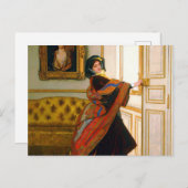 Wil je met me uitgaan door Alfred Stevens? Briefkaart (Voorkant / Achterkant)