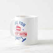 Wil je met mij kruipen? koffiemok (Voorkant links)