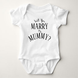 Wil je met mijn mama Baby Bodysuit trouwen?