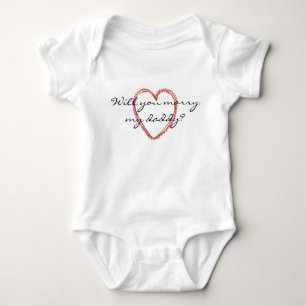 Wil je met mijn vader trouwen? Baby Tshirt