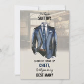 Wil je mijn Best Man Voorstel Kaart zijn (Voorkant)